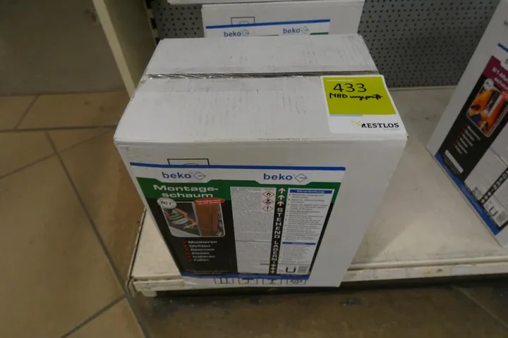 Konvolut beko - Montageschaum, schalldämmend bis 62 dB Umfang: Karton mit Inhalt